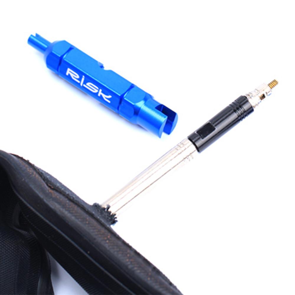 RISK Bicycle Valve Core Removal Tool for Schrader Presta Extender Bike Tube Tire Valve Tool. 