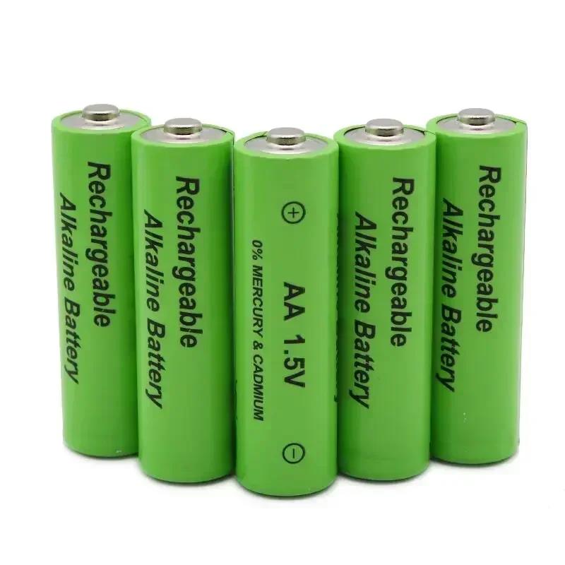 AA1.5V rechargeable battery, 4800mAh high-capacity lithium-ion battery,1.5VAA battery clock mouse computer toy 2024 FreeShipping. 