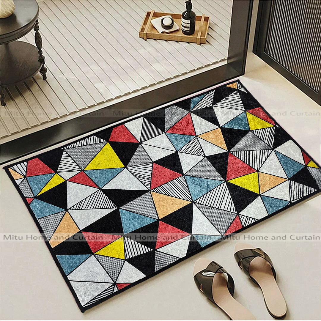 China 3D Door Mat Paposh Doormat Water Absorbent Floor mat 16 * 24 inch anti slip mat Red , Blue , Black , White Indoor mat Room mat Rugs carpet. 