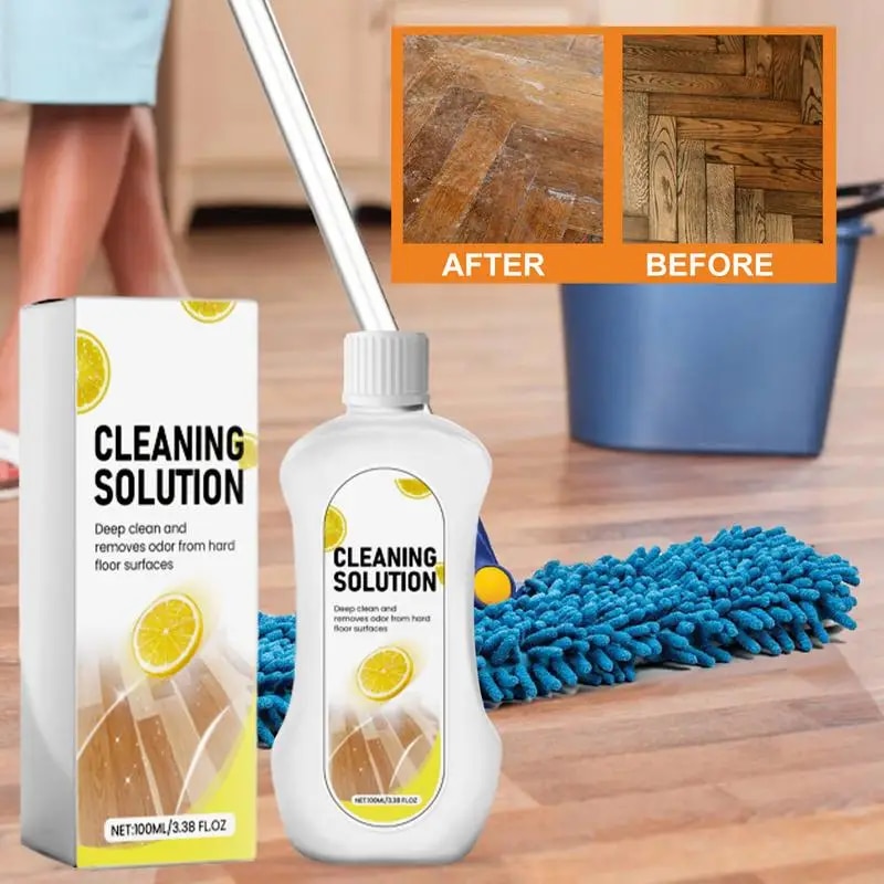 100ml Floor Cleaner Liquid Multi-Surface Floor Cleaning Solution Powerful Tile Cleaner Deep Cleansing Mopping Solution. 
