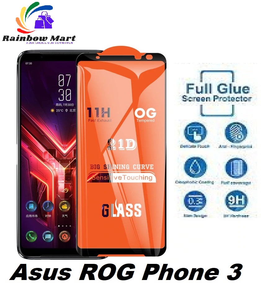 Asus ROG Phone Tempered Glass Screen Protector 6D/9D/11D Black