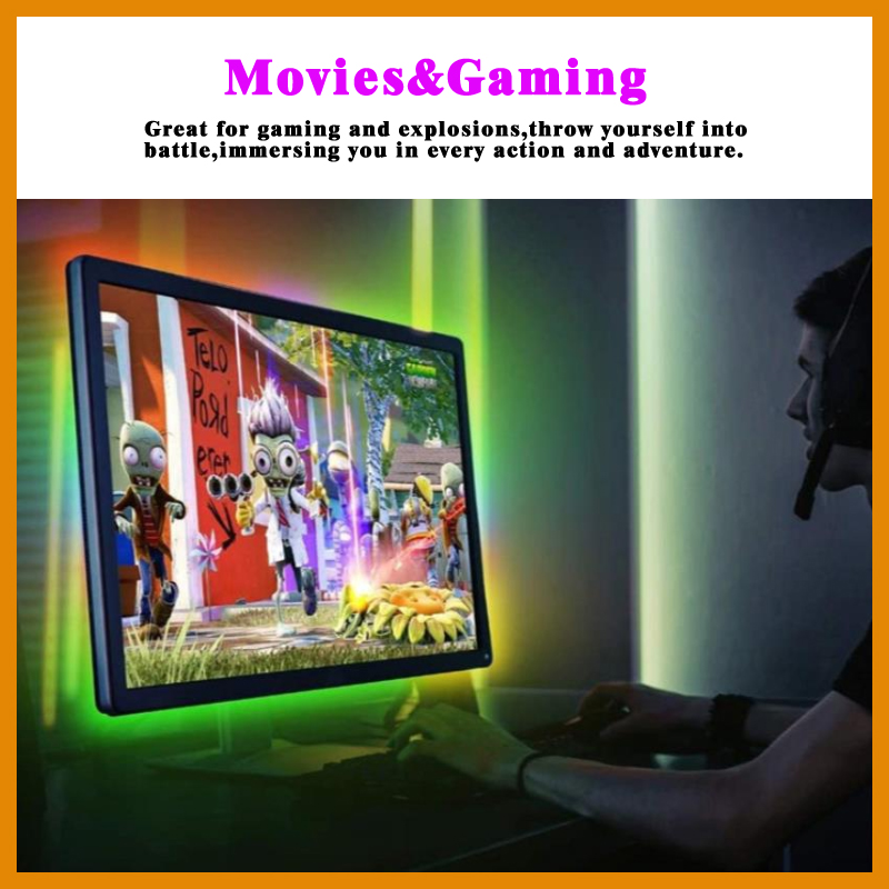 DIY Ambient TV PC Backlight Kit WS2812B LED Strip Dream Screen USB LED Strip HDTV Computer Monitor Backlight Addressable