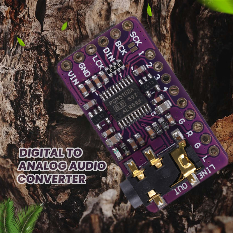 PCM5102 I2S IIS Digital Audio DAC Decoder Module Stereo DAC Digital-To-Analog Converter Voice Module for. 