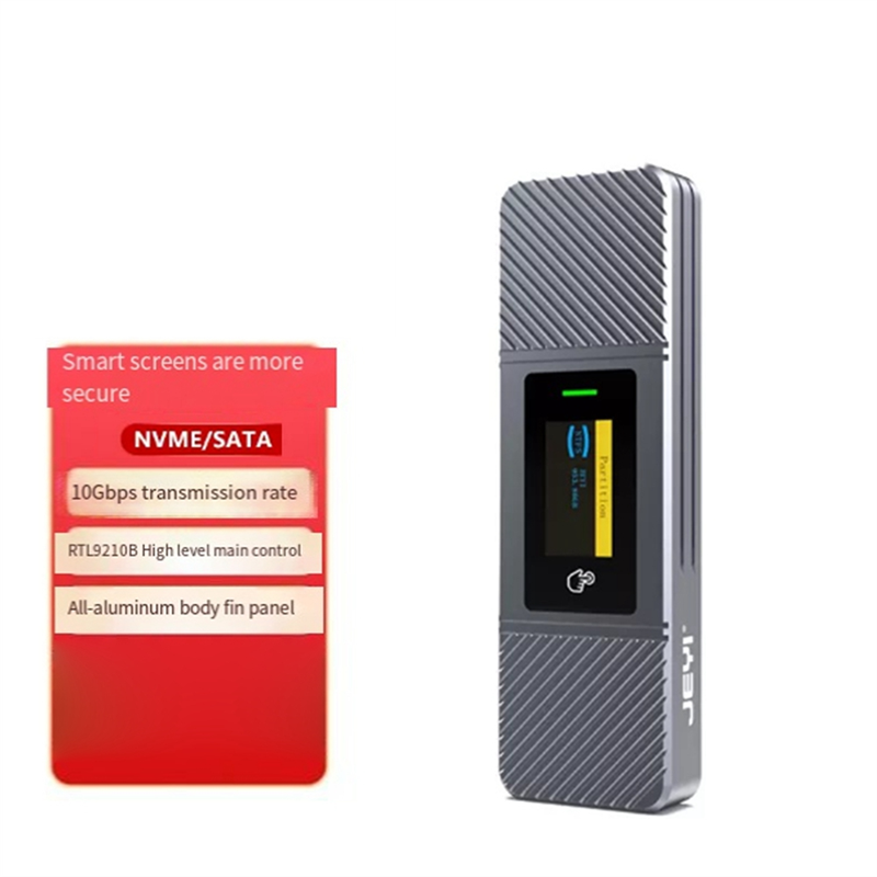 M2 Nvme/Sata Dual Protocol Box Enclosure Aluminum External Reader I9X Easy to Use. 