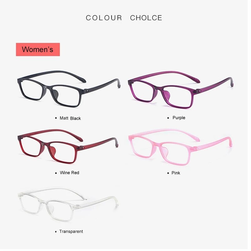 TR90 Screwless Non-Metallic Glasses Frame,Men Women Spectacle Frame Of Myopia Glass Frames for Prison Detention Center FX1X2. 