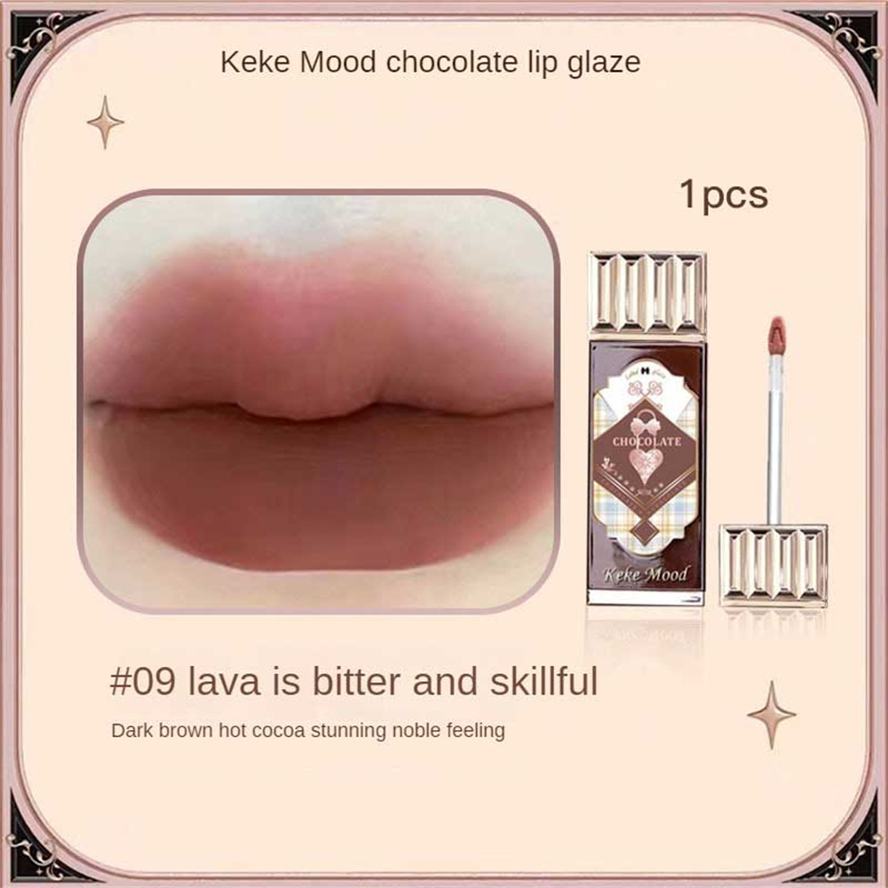 Keke Mood Chocolate Cloud Lipstick Lip Cream Delicate Lightweight Silky Matte Easy To Color Not Easy To Faint Fade Lipstick