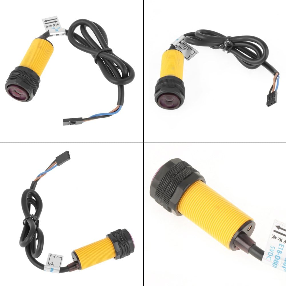 E18-D80NK Infrared Obstacle Avoidance Photoelectric Sensor E18-D80NK Adjustable Infrared Sensor Switch 3-80cm E18-D80NK Infrared Proximity Switches 3-80cm Detection Range. 