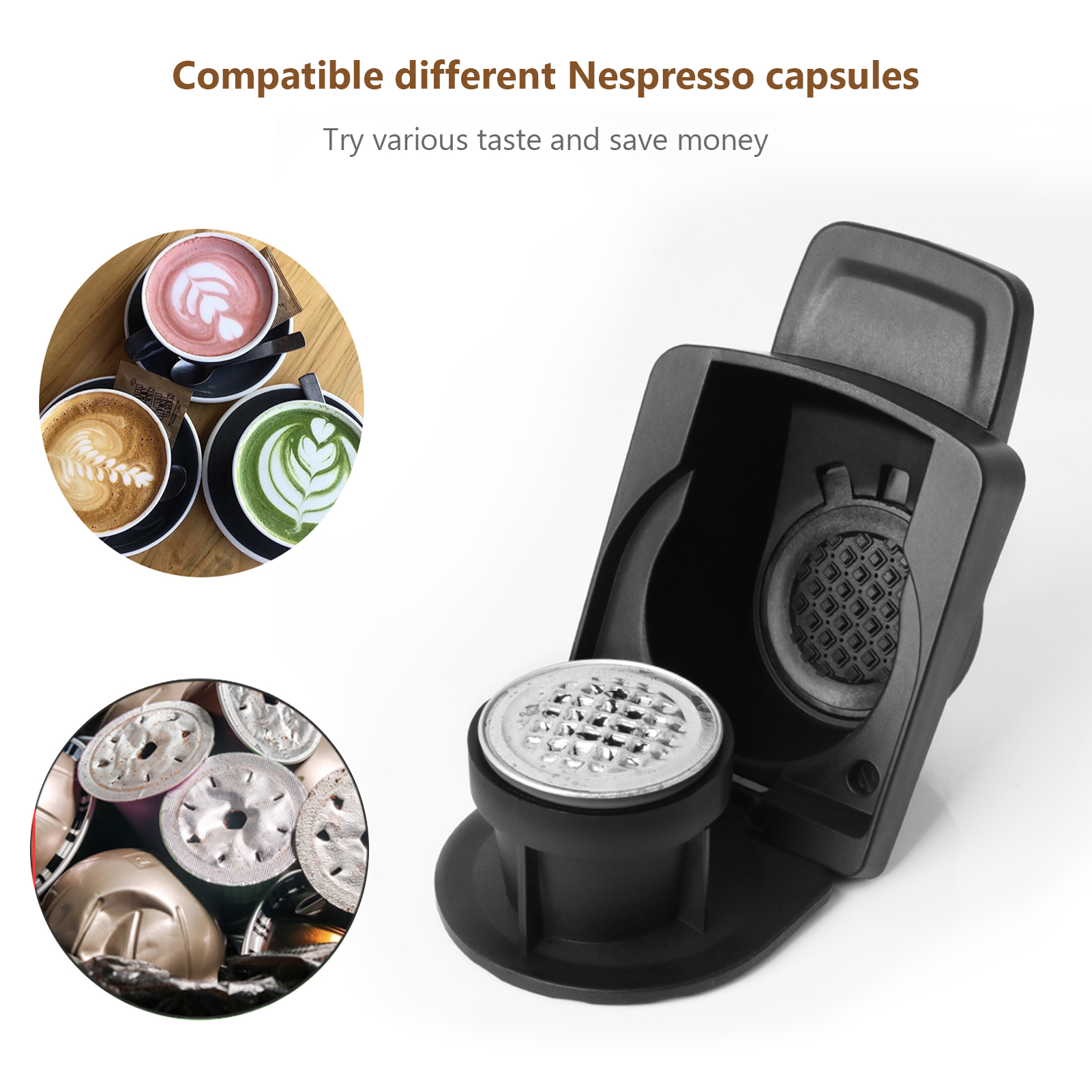 Capsule Adapter Coffee Capsules Converter Coffee Capsule Adapter Compatible With Nespresso Dolce Gusto Coffee Machines. 