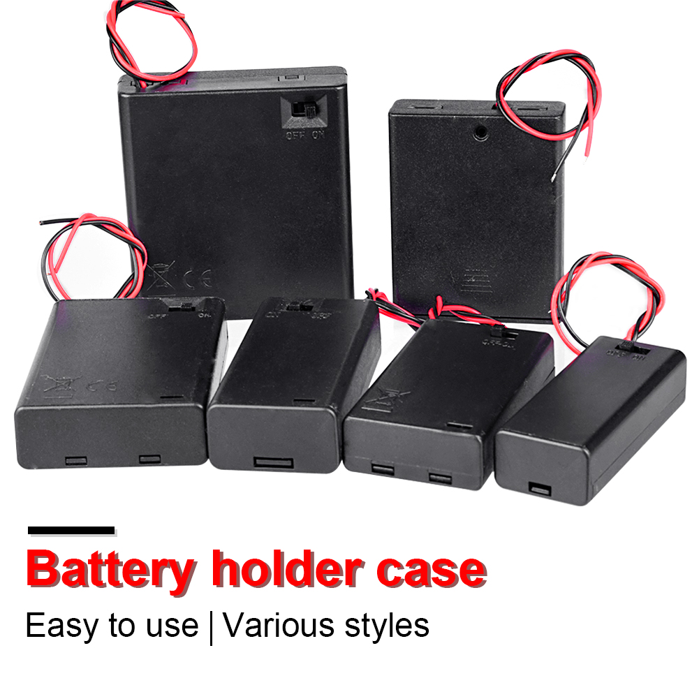 AA AAA Power Bank 2X 3X 4X 6X 8X18650 Box Case Switch Wire Lead DIY Battery Container Cover On/Off 3.7V Storage Switch Holder. 