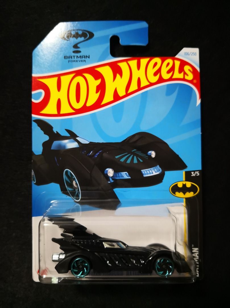Hot Wheels (Mainline) 2024 Release Batman Forever Batmobile [TREASURE  HUNT], Scale 1:64 - Main Image