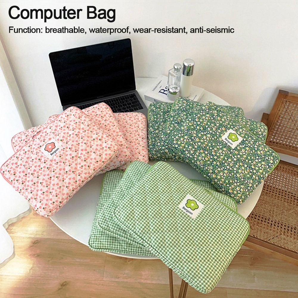 Flower Pattern Cute Shockproof Laptop Sleeve Case Bag 11 13 14 Inch for Macbook Ipad For Samsung Laptop and Tablet Pouch. 