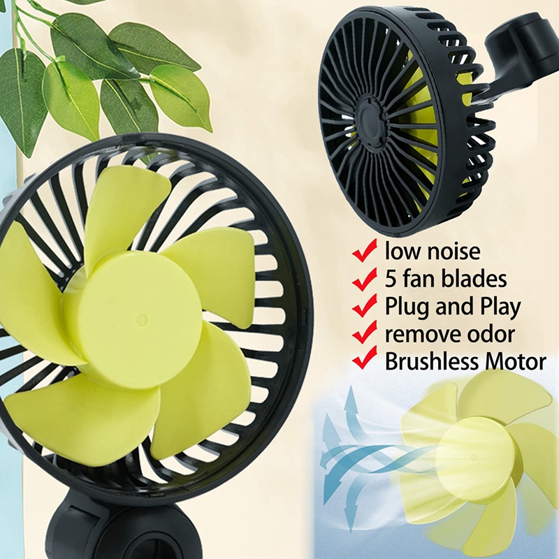 【Xiaofeng】Car Fan, UB Backeat Auto Rear eat Fan 3. 