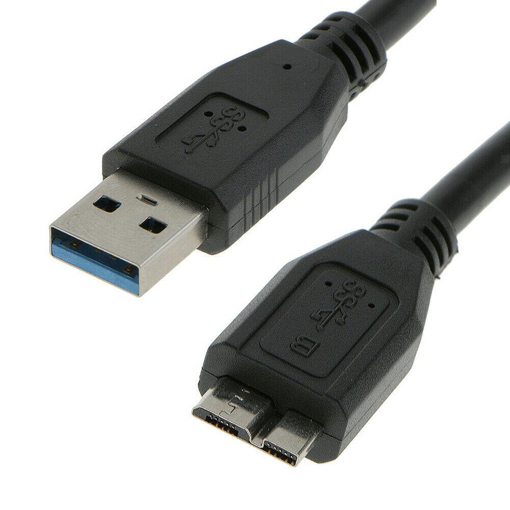 USB 3.0 Type A Male To B Micro Sync Hard Disk Cable 20cm – Black ...