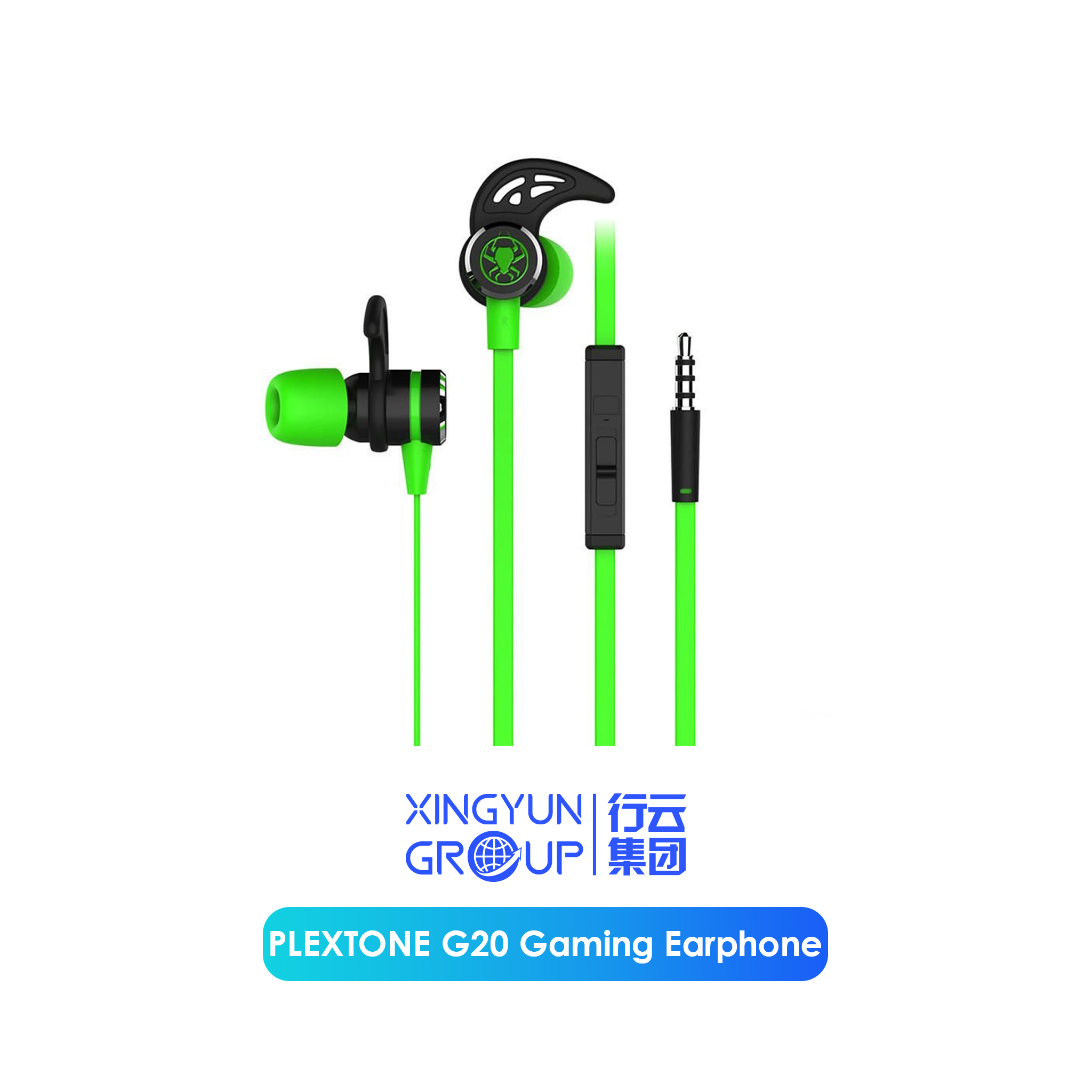 PLEXTONE G20 Inear Earphone With Microphone Wired Magnetic Gaming Headset Stereo Bass Earbuds Computer Earphone. 