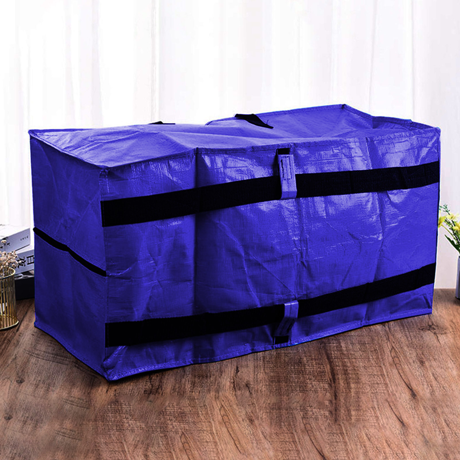 Storage Bag with Backpack Straps Extra Large Storage Bag with Strong Handles for Home Organization Quilt Clothes Organizer Foldable Storage Bag. 