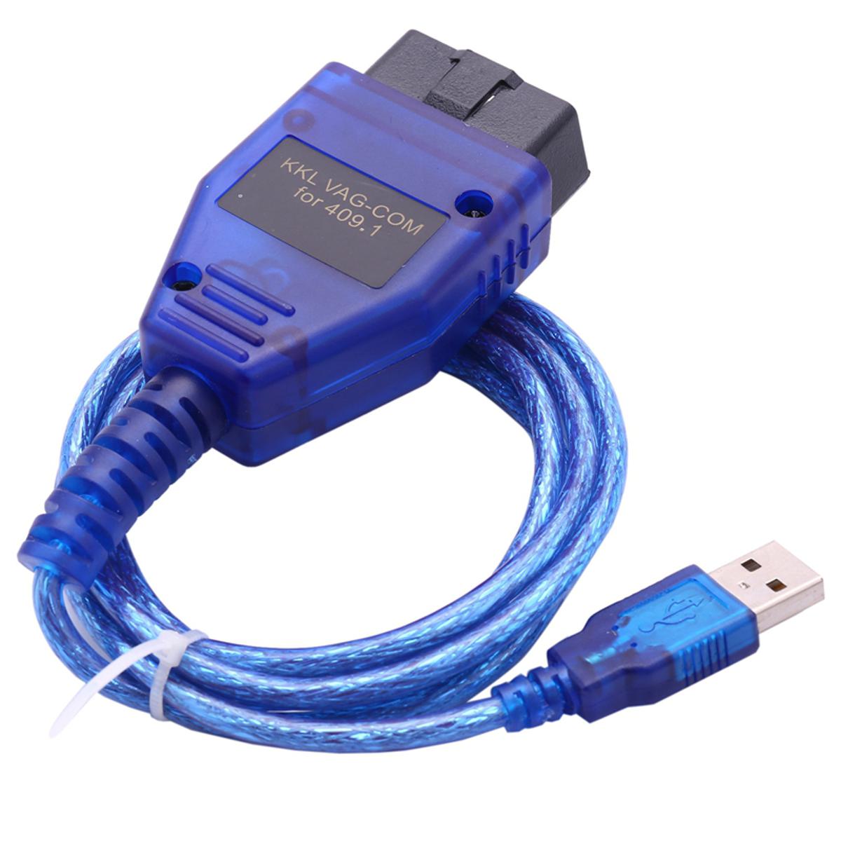 Vag Obdii Usb Kkl Com 409.1 Interface Vag 409.1 Vag Com 409.1 Kkl Usb Diagnostic Cable Vag-Com Obdii Obd2 Scan Tool For Vw Audi Seat Skoda Passat Whole Sale Price