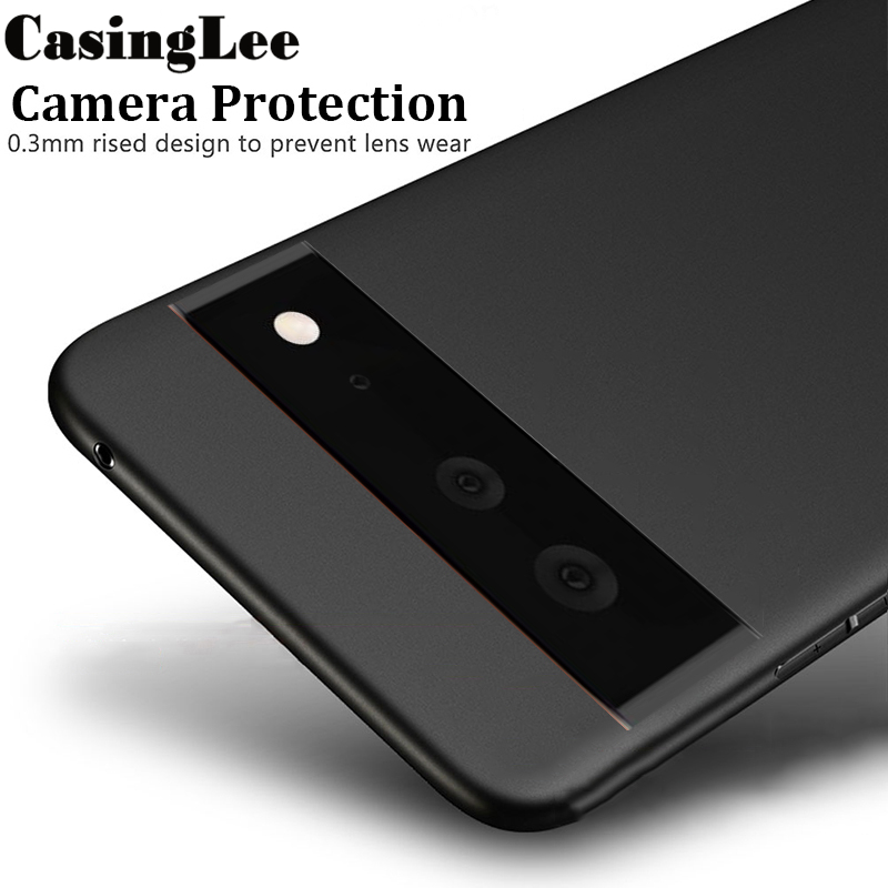 CasingLee For Google Pixel 6 case Ultra Thin Smooth silicon Matte Back Soft Cover Google Pixel6 Phone case cover For girls and Boys. 