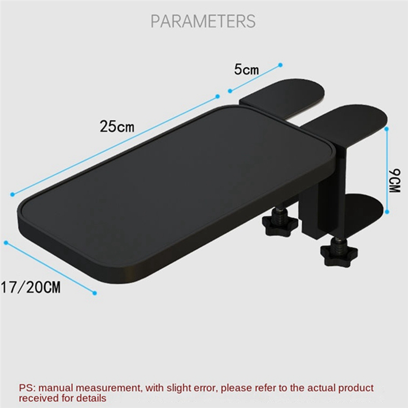 1 Piece Desk Computer Support Mouse Pad Wrist Support Arm Bracket Folding Keyboard Elbow Support Pad White. 
