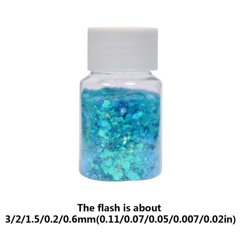 HAP 6 Pcs/set Glitter Filling Material Epoxy Filler Decoration Ornaments DIY Tool Sequin Resin Mold Accessories. 