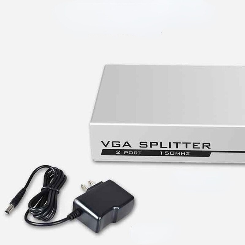 MT-VIKI 2Port VGA Splitter 1 Input 2 Output HD Video Splitter 1 Computer Host To Connect Two Monitors Splitter MT-1502. 