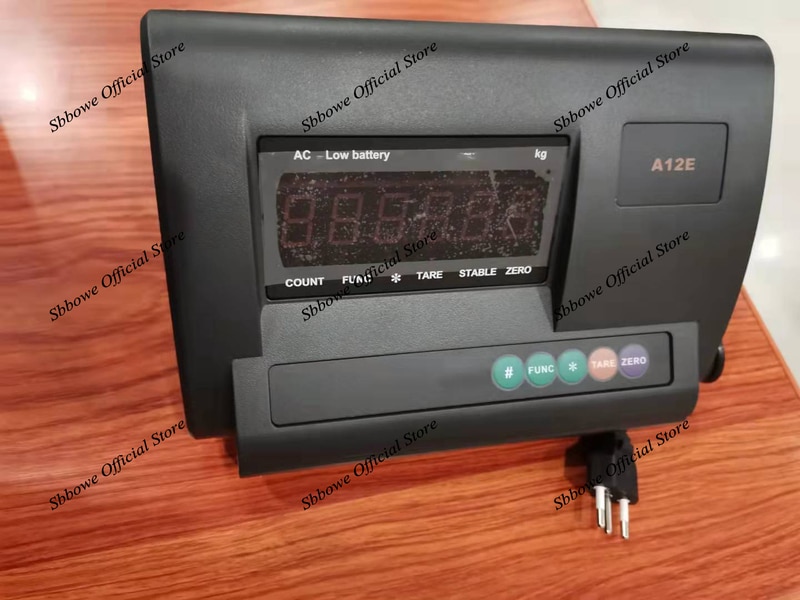 EnglishVersion XK3190-A12+E Platform Scale LED Display RS232 type  Weight Indicator load meter controller XK3190-A12E-Euro Plug (220V). 