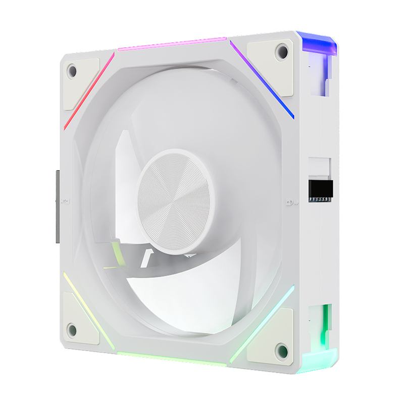 TEUCER 1 adet JM-5 bilgisayar kasası Fan 12CM ARGB ayna işık efekti kablosuz modüler Fan 4pin PWM su soğutma 360mm soğutucu Fan. 