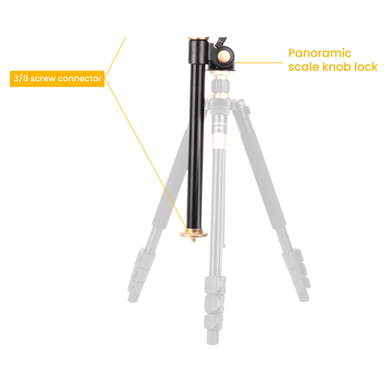 Horizontal Bar Camera Bracket Tripod Rotatable Multi-Angle Center Rod Support Tripod. 