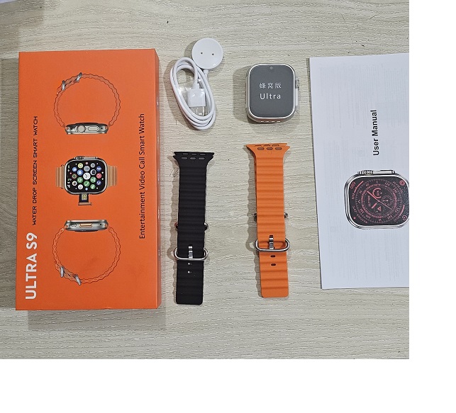 S9 Ultra 5G Video Calling Android Smart Watch 4GB RAM 64GB ROM Dual Camera. 