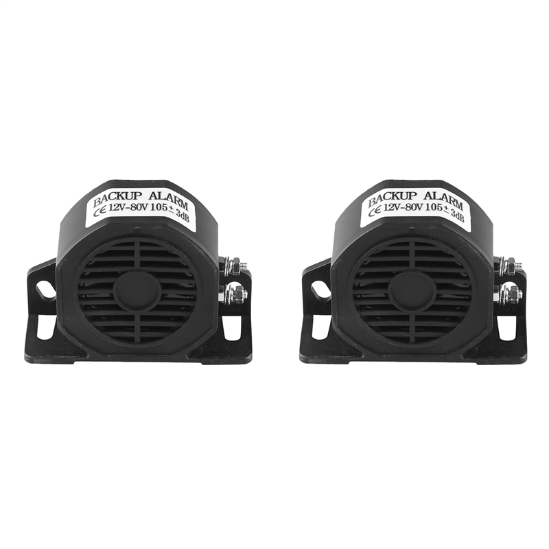 2X Universal Car Truck Excavator Reversing Horn Forklift Back-Up Alarm Waterproof Speaker
