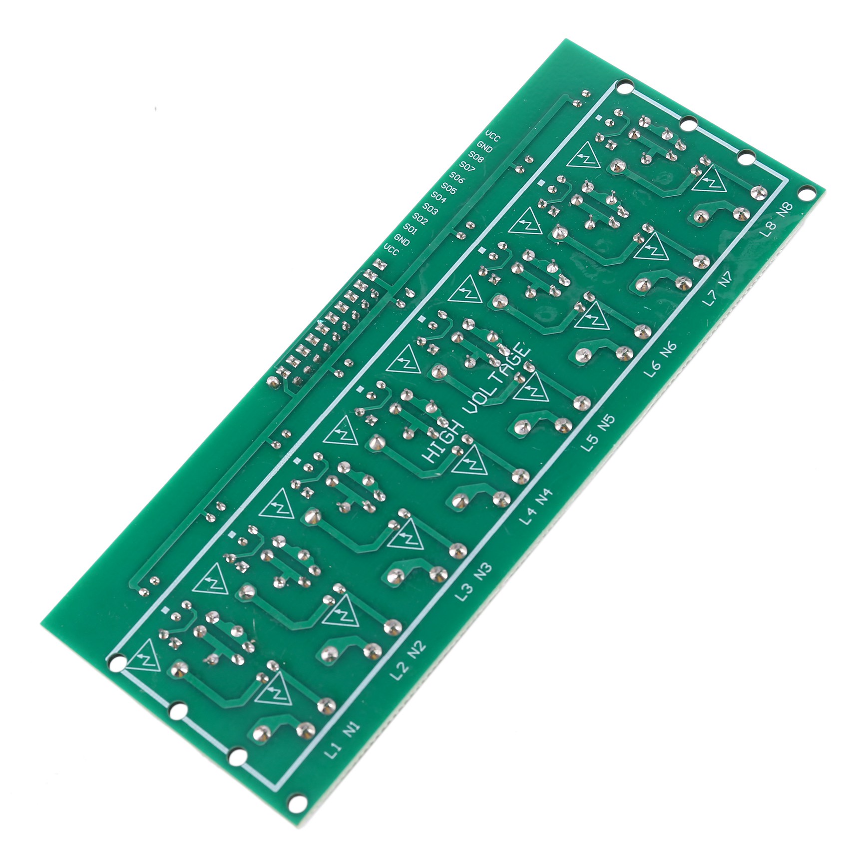 8 Bit AC 220V Optocoupler Isolation Module for PLC Isolamento Module. 