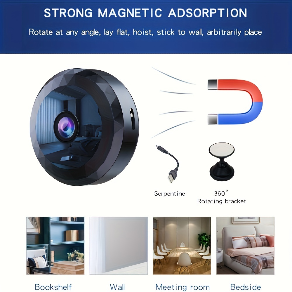 A11 IP Mini Camera Wireless WiFi 1080P HD Security Remote Control Surveillance Night Vision Mobile Detection Smart Home Camera. 