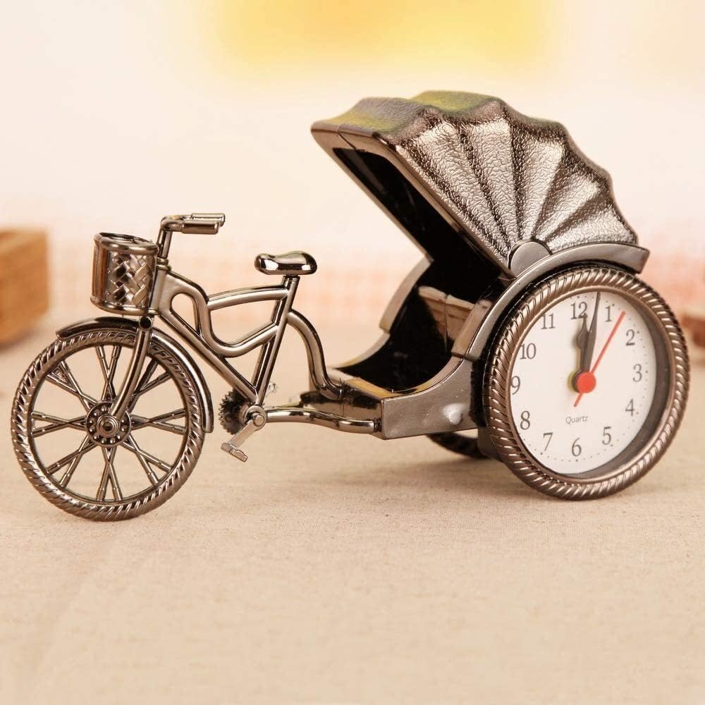 Creative Students Mini Alarm ClockClock Cartoon Children Small Clocks Retro Rickshaw Car Alarm Clock. 