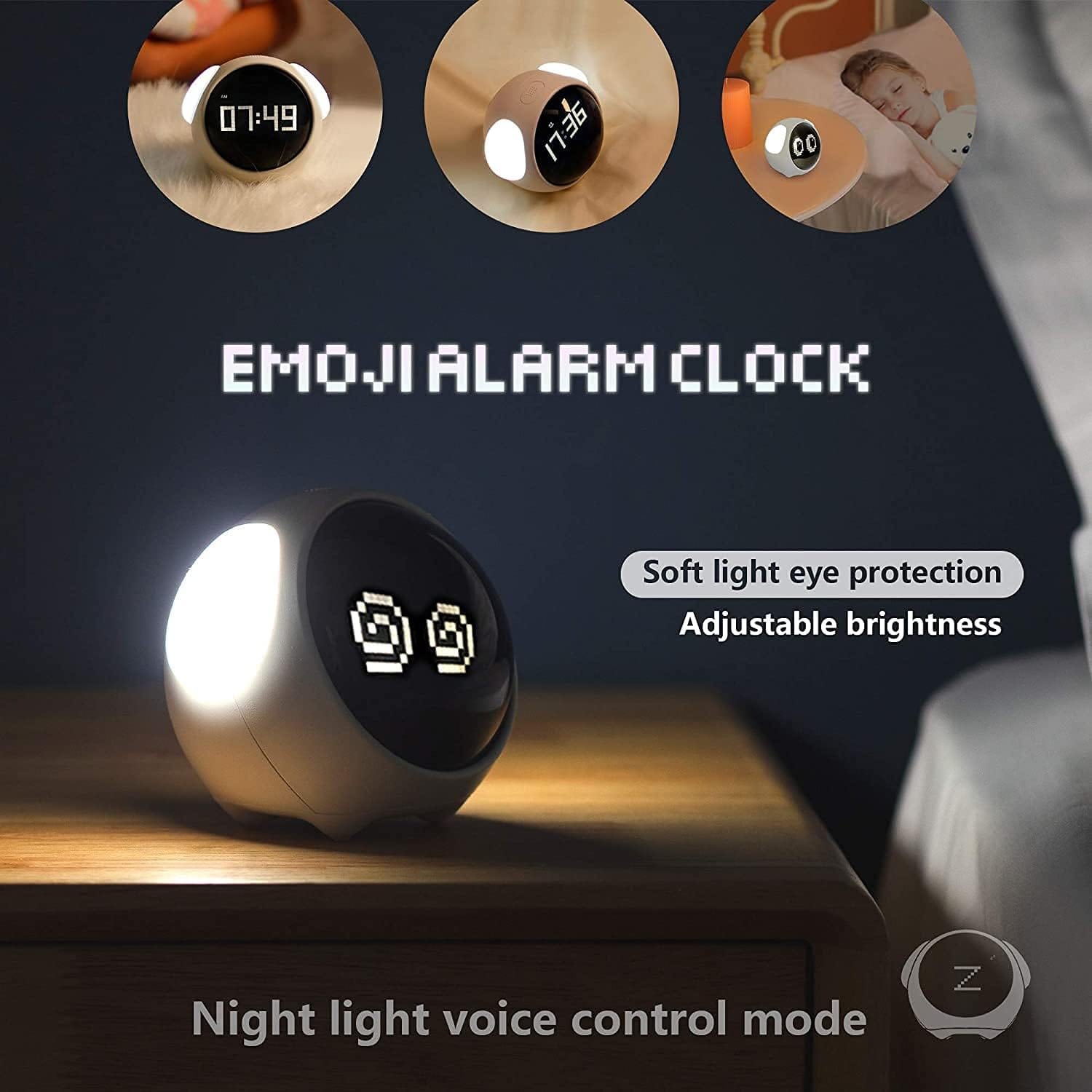 For-Xiaomi Cute Expression Alarm Clock. 