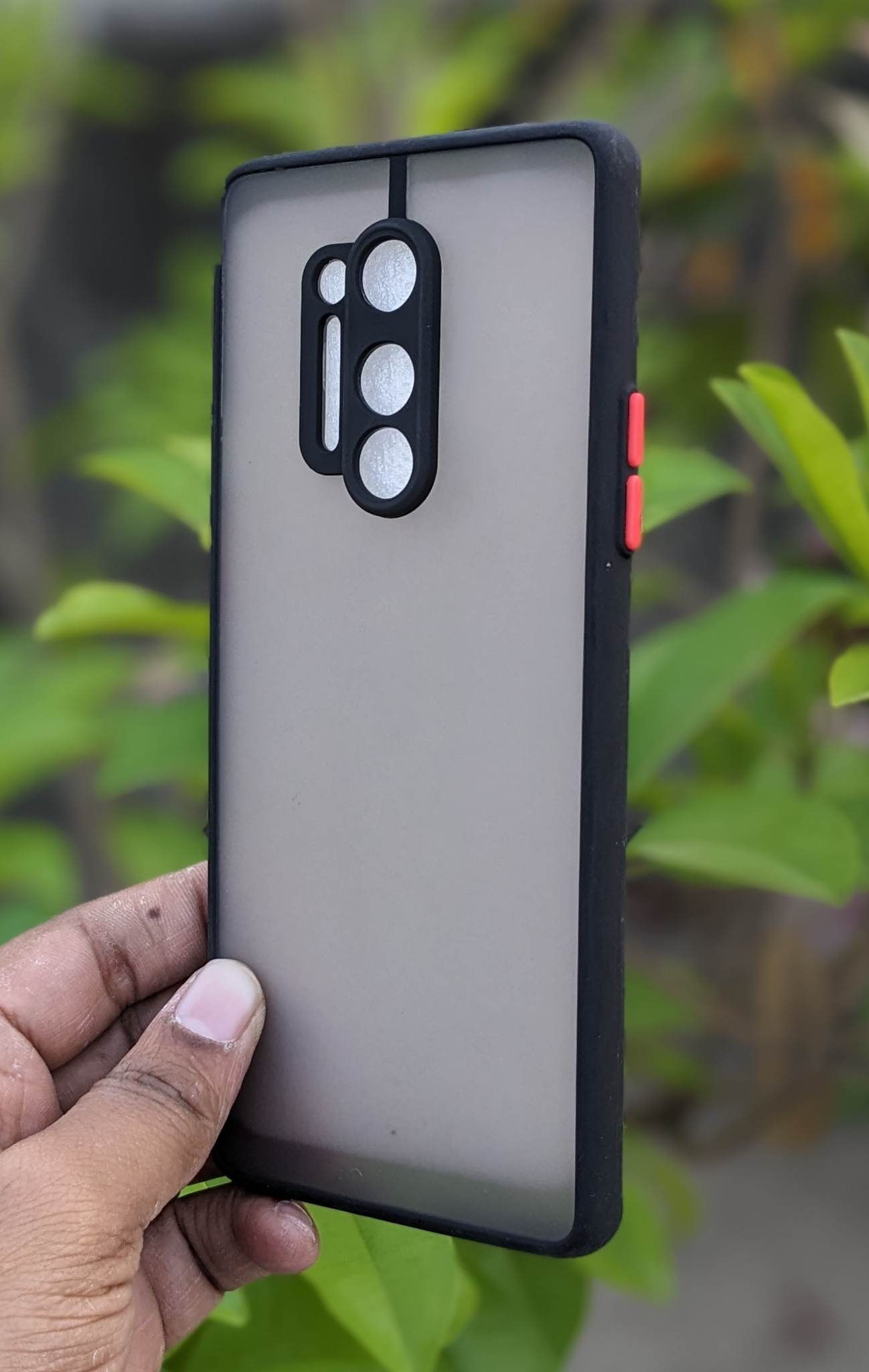 Camera Protection Bumper Phone Cases For OnePlus 8 Pro Matte Translucent Shockproof Back Cover. 