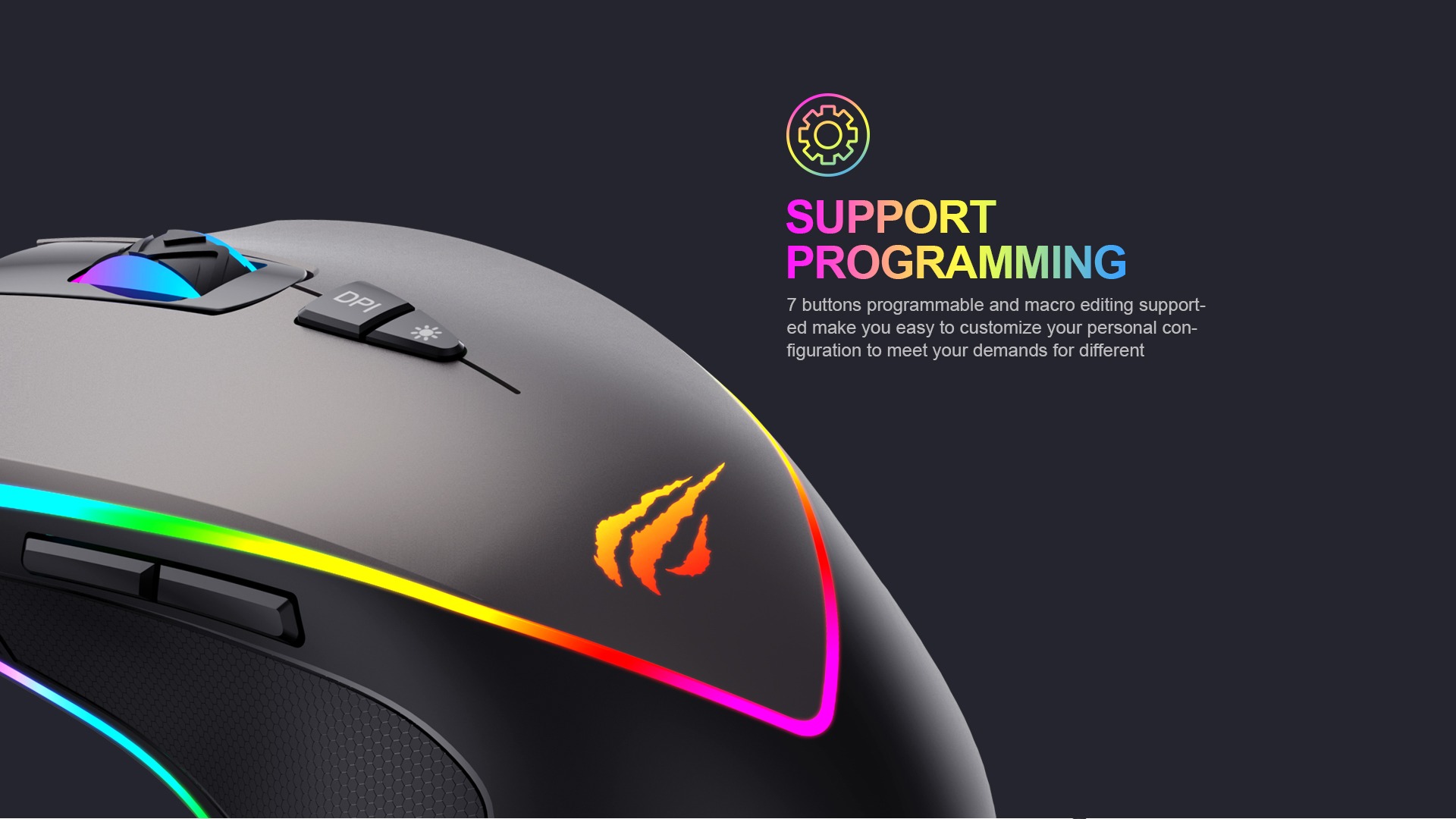 Havit MS1017 RGB Backlit Gaming Mouse. 