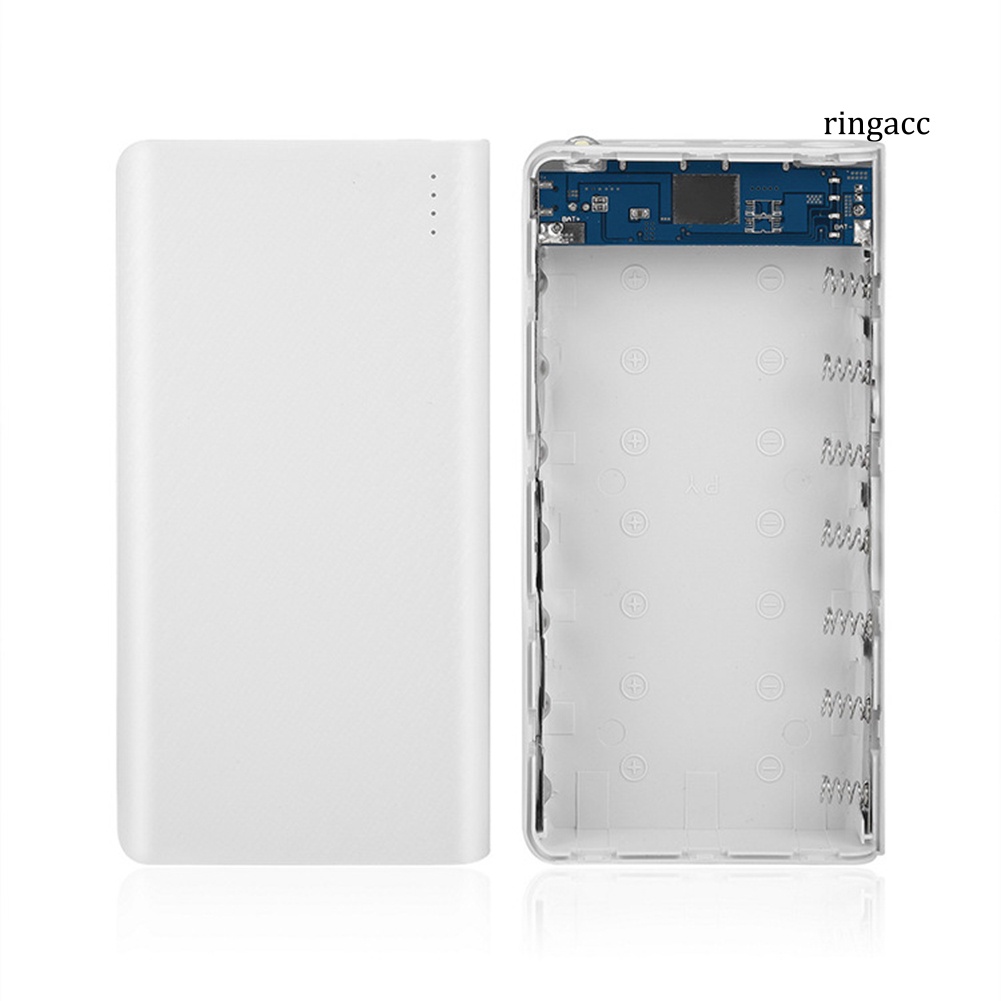 【RG Universal Empty DIY Dual USB 18650 Battery Enclosure Mobile Power Bank Case. 