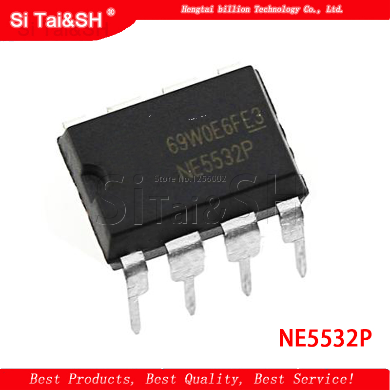 10PCS NE5532P DIP-8 Audio Op-Amps - Professional Grade IC Chips