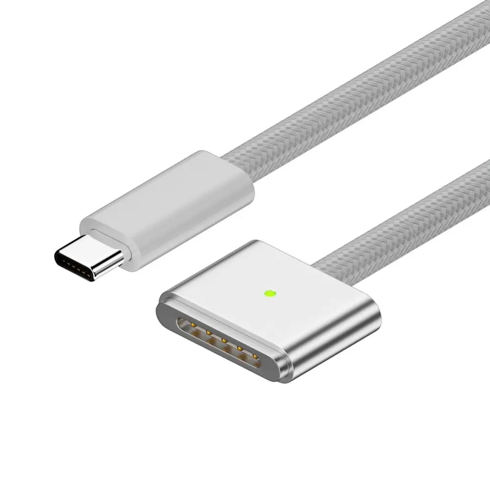 USB Type C To Magsafe 3 Magnetic Charger Cord Laptop Charging Cable Converter PD 140W for MacBook Air/Pro A2442 A2485 A2681. 
