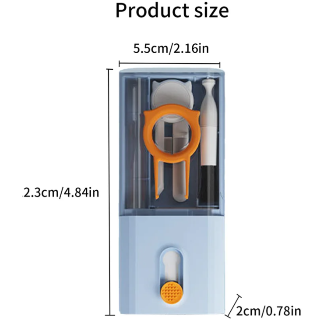 Computer Keyboard Cleaner Brush Kit Earphone Cleaning Pen For Headset Keyboard Cleaning Tools Cleaner Keycap Puller Kit. 