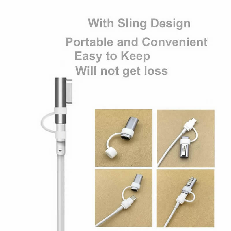 USB Type C Magnetic PD Adapter for Magsafe 1 2 MacBook Air Pro Led Indicator Fast Charging Magnet Plug Converter. 