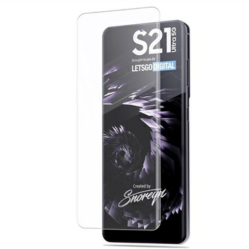 SAMSUNG GALAXY S21Plus/S21 ULTRA 5G UV TEMPERED GLASS SCREEN PROTECTOR - CLEAR. 