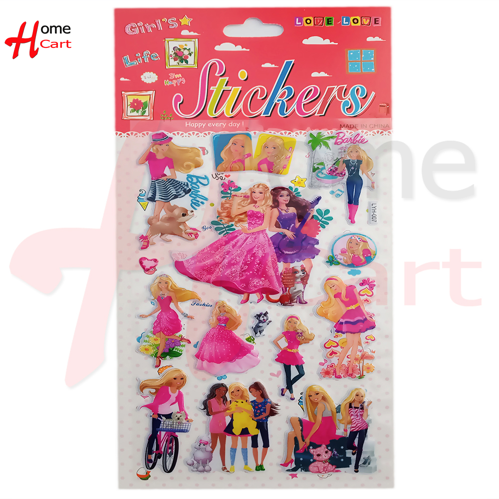 big barbie stickers