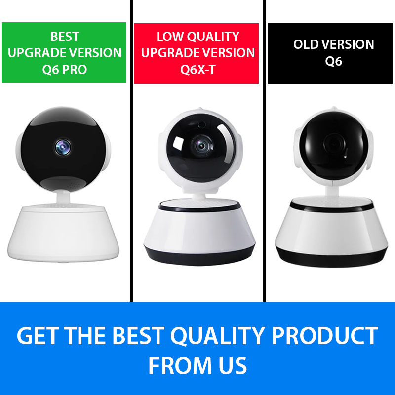 V380 IP Camera Security Camera 360 Degree Robotic WIFI IP Camera Online CCTV HD Mini CC Camera V380 PRO App Q6 PRO Upgrade Version - ips machine. 