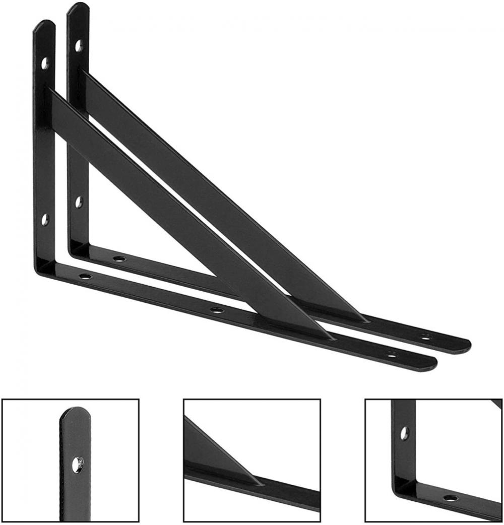 Shelf L Shaped Bracket Wall Mounted Folding Angle Bracket Bench Table Shelf Bracket Furniture Heavy Support Hardware Tool Home. 