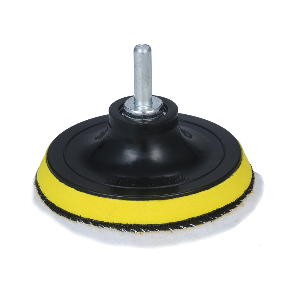 KOGEEK 10pcs Polishing Pad Kit 4-inch Foam Buffing Pads with Waffle Foam Wool Pad Backing Plate for Angle Grinder Buffer Orbital Polisher Sander Rotary. 