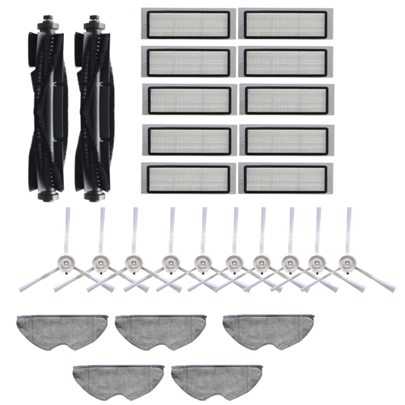 27Pcs Washable Main Brush Side Brushes Hepa Filter Mop Cloth for 360 S5 S7 Robot Robotic Vacuum Cleaner Parts