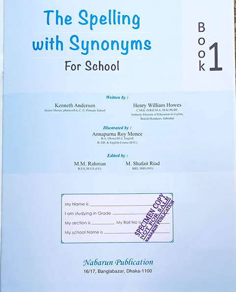 The Spelling With Synonyms Book 1. 