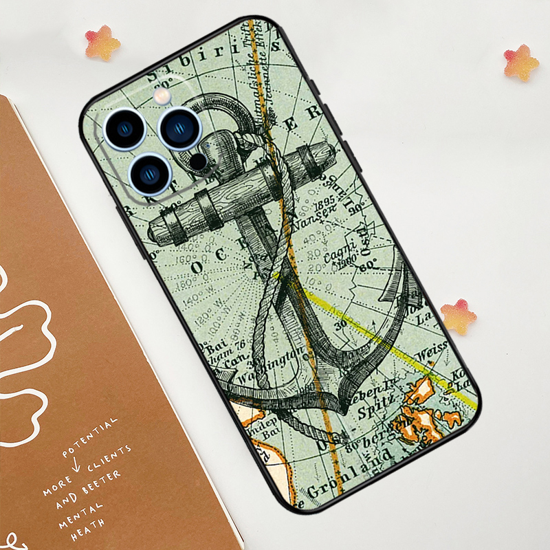 Anchor Sea Beach Phone Case For iPhone 15 14 13 12 11 Pro Max Mini 7 8 Plus XS X XR SE 2022 2020 Back Cover. 