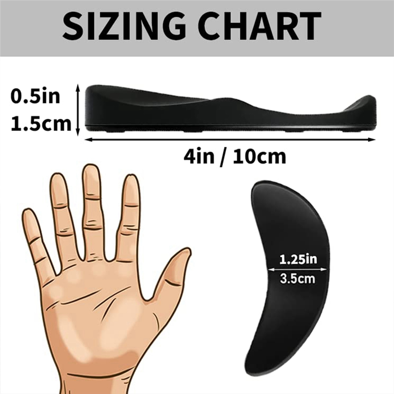 Ergonomic Mouse Wrist Rest Support Gliding Wrist Pad Moves Support Wrist Rest Support with Mouse, WristPain Relief & Prevent Carpal Tunnel. 