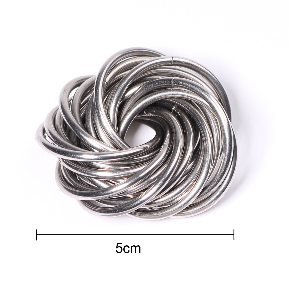 【happy one】PeNeede Fidget High Quality Smooth Mobius Infinity Ball Autism/ADHD Chainmaille Sensory Toy. 